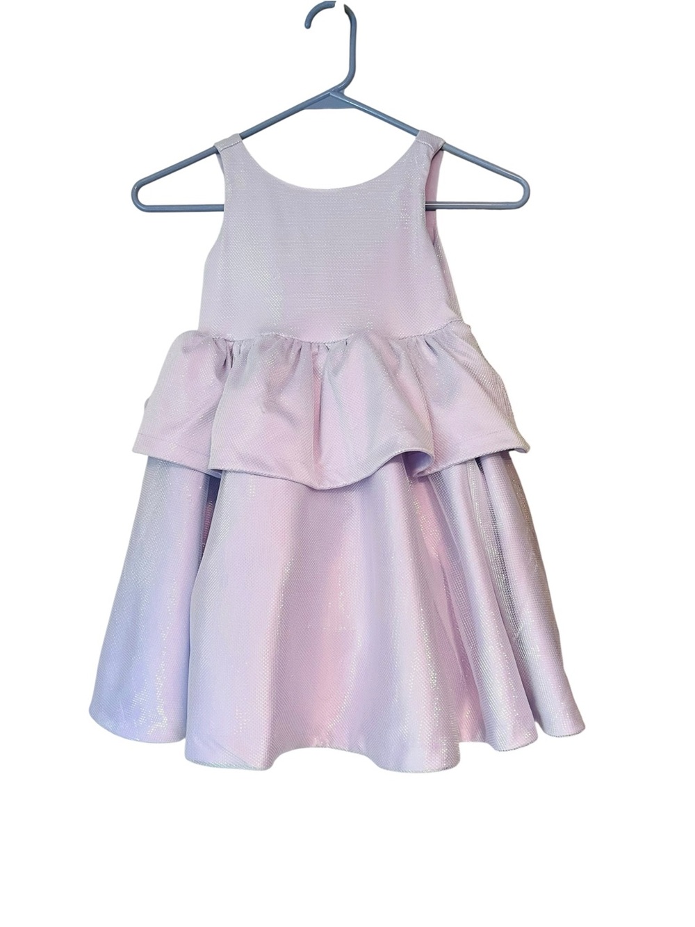 Disney + Janie and Jack Lavender Layered Peplum The Little Mermaid Dress NWT